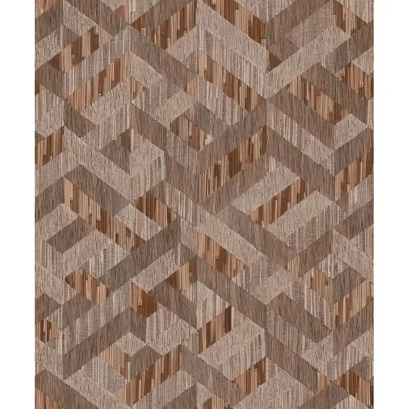 Tapet Marburg 35789 Boho, Geometrie Maro, Textură Paie, 10.05m x 0.53m Reducere specială