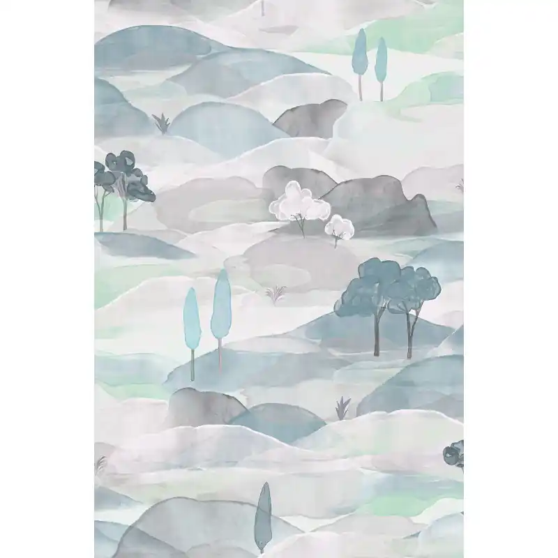 Retur gratuit Tapet Marburg Boho 35788, Model Peisaj Natură, Multicolor Pastel, 10m x 0.53m