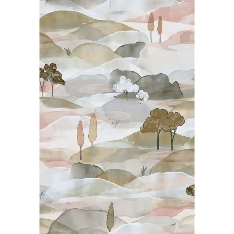 Tapet Marburg Boho 35785, Model Peisaj Natură, Multicolor Pastel, 10m x 0.53m Super ofertă