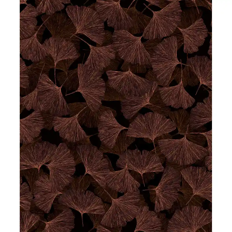 Popular Tapet Marburg Boho Ginkgo Biloba – Design Botanic Luxos, Cupru și Negru 35779