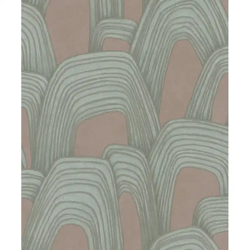 Ofertă Tapet vinilic model geometric plamaniu-albastru 36430