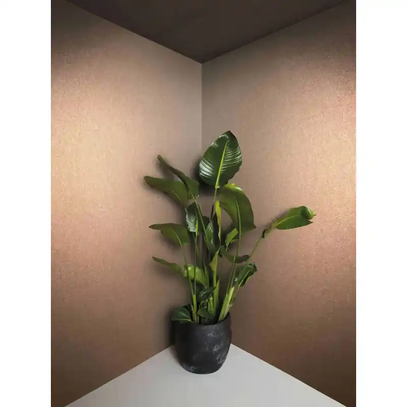 Tapet premium Uni aspect metalic portocaliu sclipitor 22949 Reducere