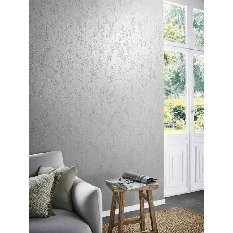 Tapet premium cu structură granulată crem cu sclipici 22935 Cumpărături sigure
