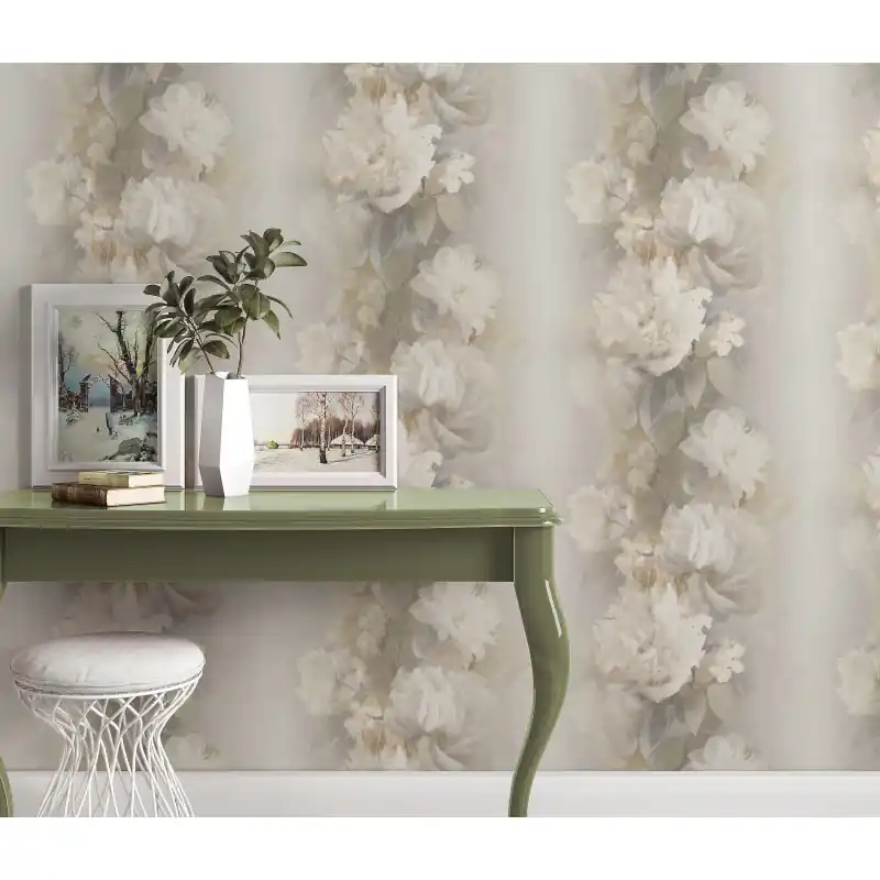 Plată securizată Tapet romantic model floral bej 10513-37