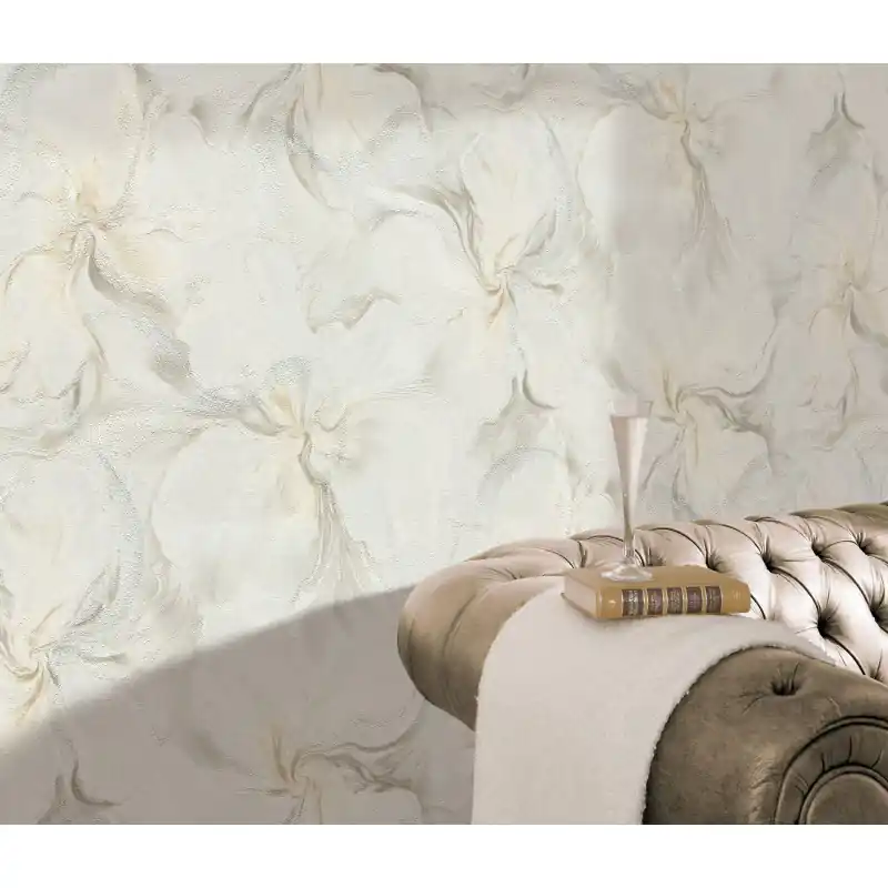 Tapet modern model floral crem 10514-38 Mai ieftin