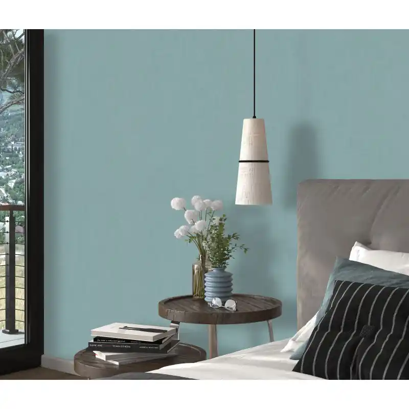 Ieftin Tapet modern texturat uni color albastru 10539-08