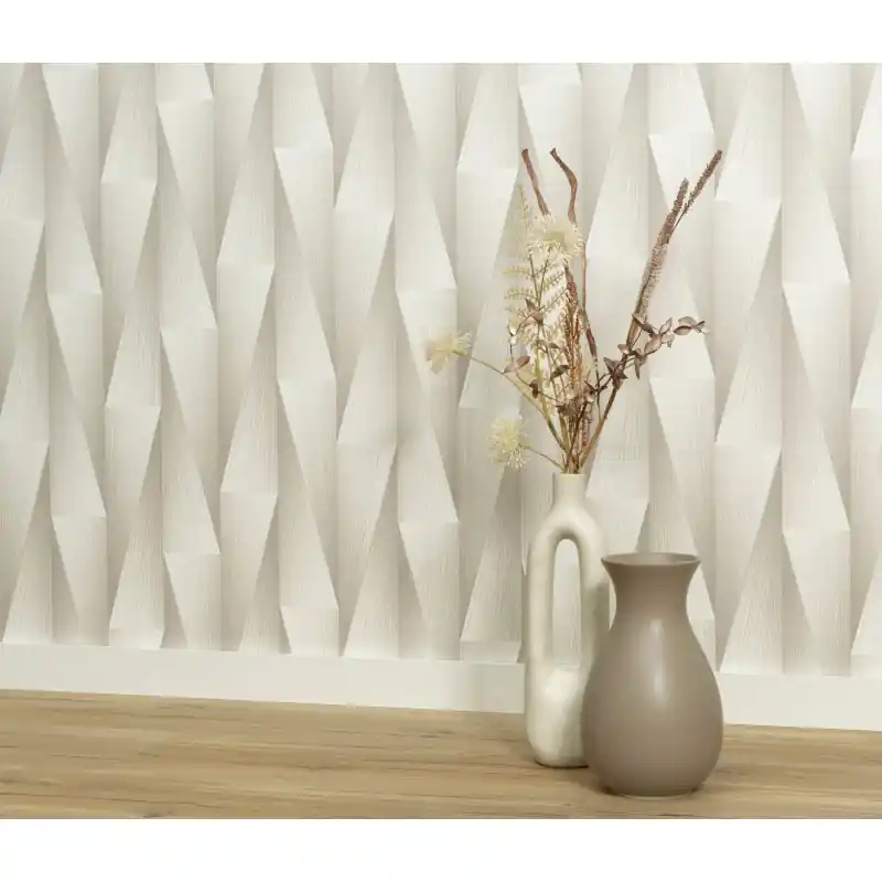 Cel mai bun preț Tapet modern efect 3D crem 10526-38