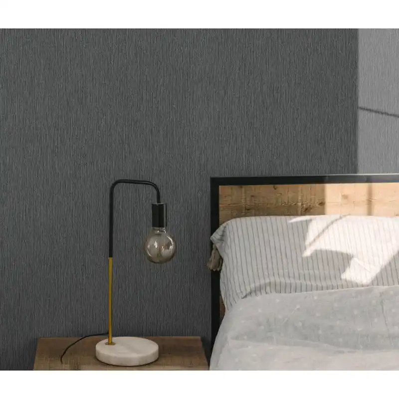 Tapet modern uni color negru 10542-15 Lichidare de stoc