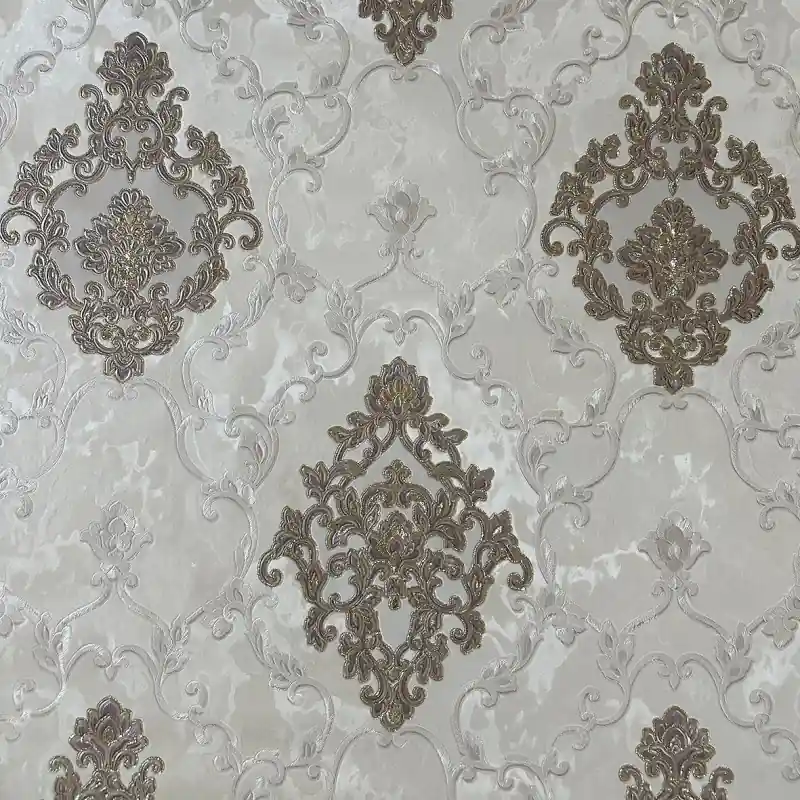 Tapet premium clasic gri-auriu TC8609-8 Ofertă
