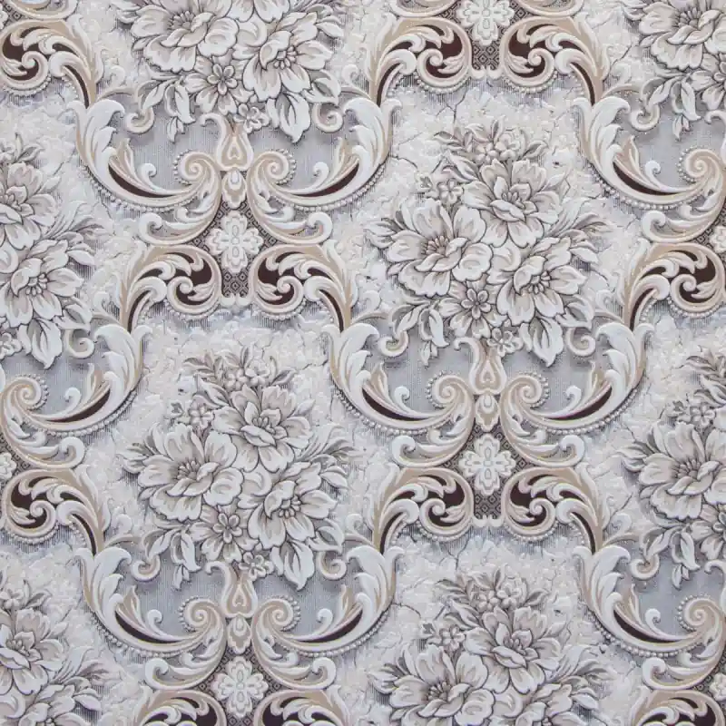Ieftin Tapet clasic, floral, dormitor, living, gri, auriu, Gracia, 5554-12