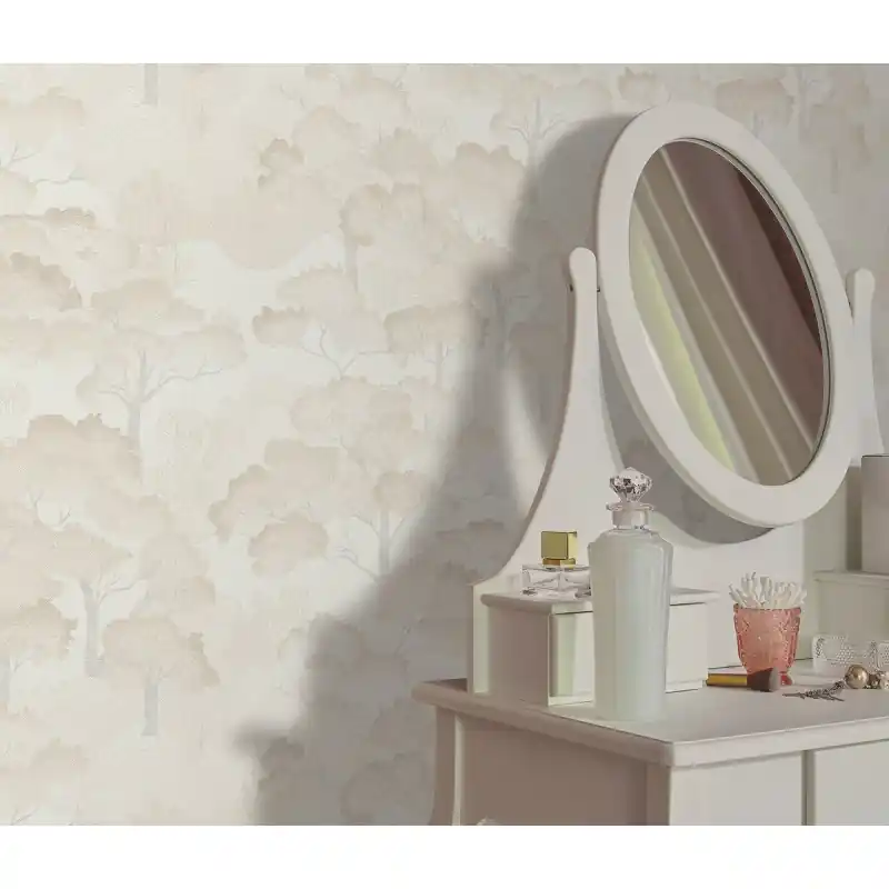 Tapet modern, model cu copaci, frunze, living, dormitor, Elle IV, 10448-14 Premium