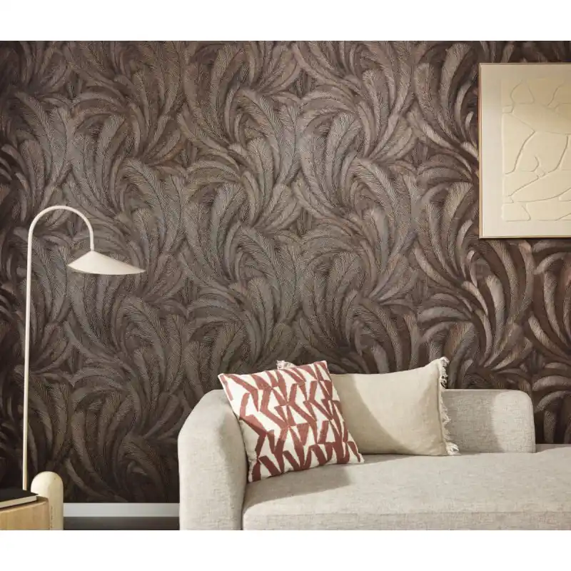 Tapet decorativ model cu frunze, dormitor Elysium 10476-48 Ultima șansă