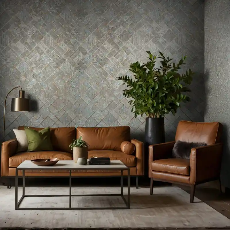 Mai ieftin Tapet decorativ model mozaic, dormitor Ritus 35512