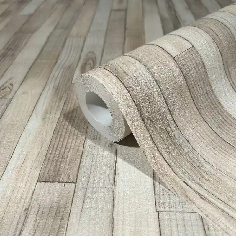Reducere de preț Tapet decorativ imitatie lemn Struktura 45734