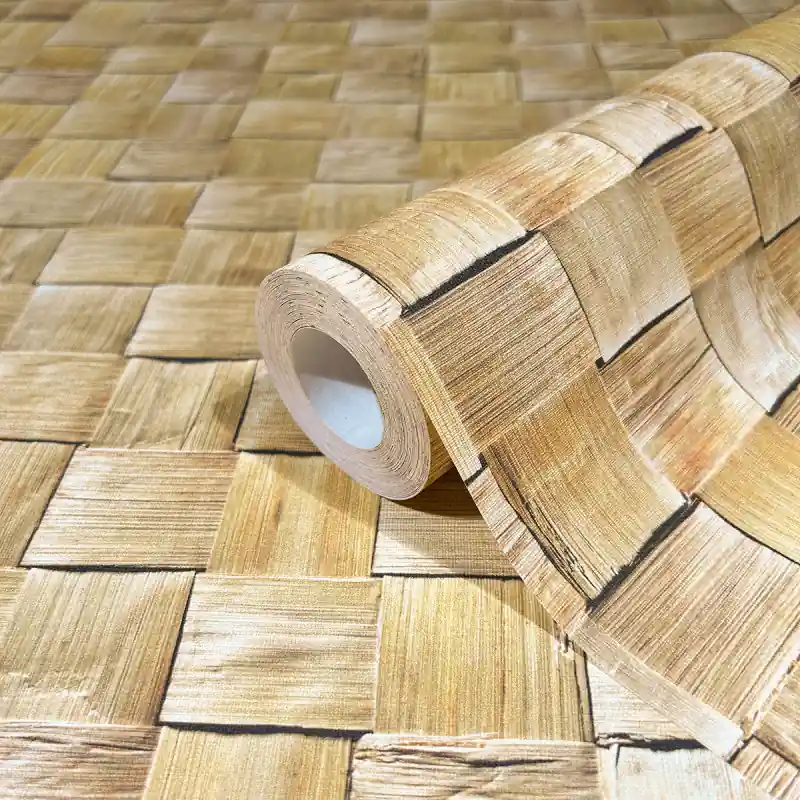 Ofertă de sezon Tapet decorativ imitatie impletitura Struktura 45739