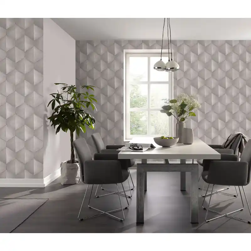 Tapet modern model geometric, efect 3D, 10370-38 Noutate