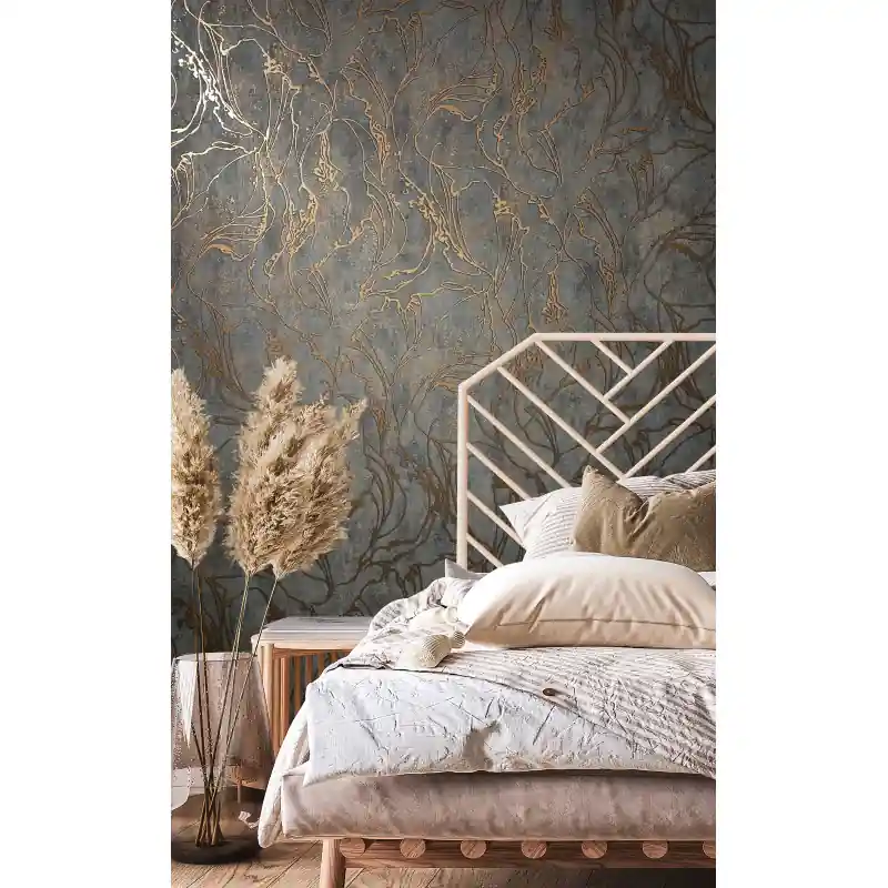 Ofertă de sezon Tapet decorativ marmura cu insertii lucioase City Glow 34256
