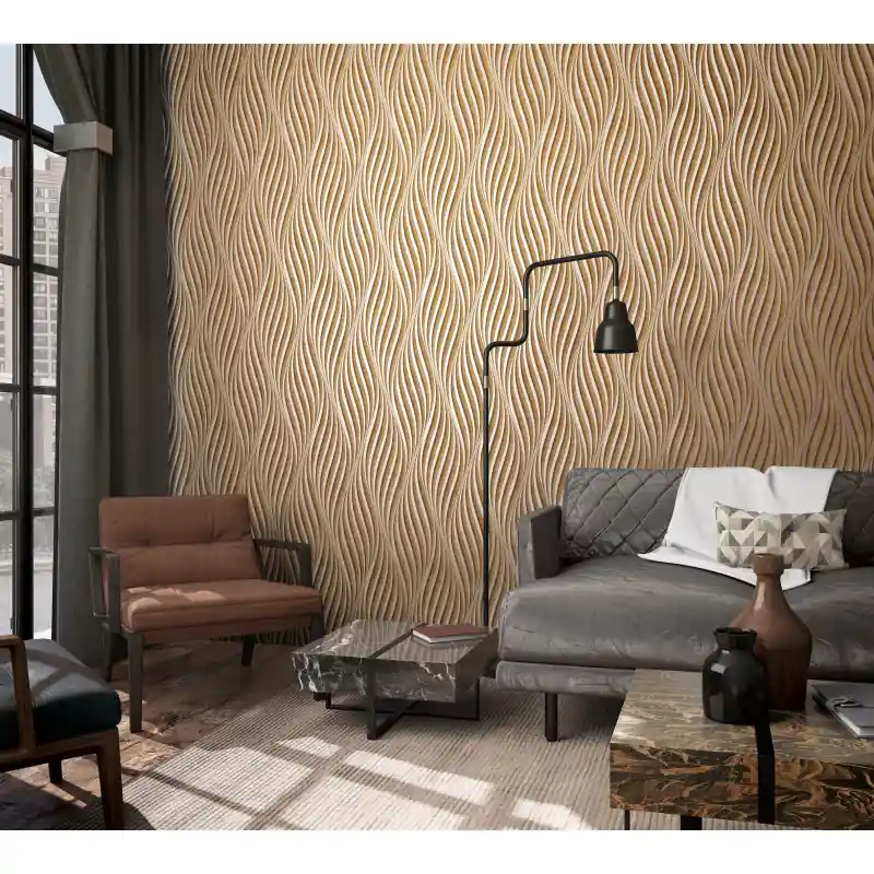 Ofertă specială Tapet decorativ cu linii lucioase City Glow 34262