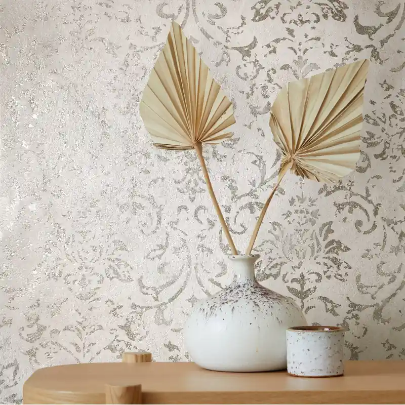 Tapet decorativ model damasc cu efect lucios City Glow 34291 Plată sigură