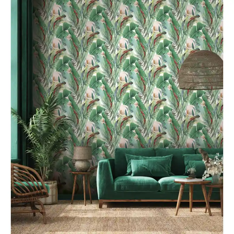 Noutate Tapet Marburg floral, verde, Spirit of Jungle 47416