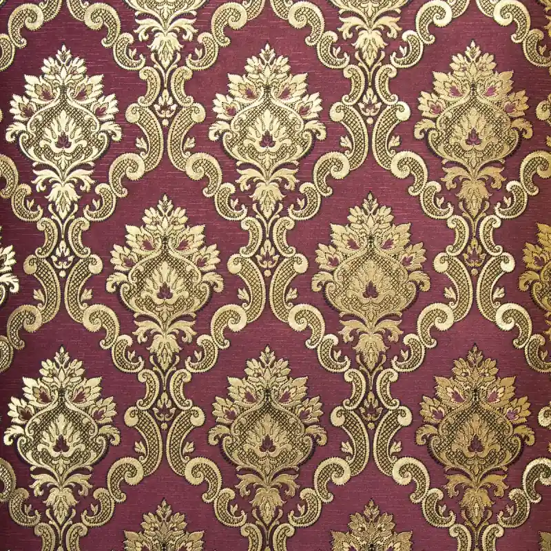 Tapet clasic baroc, auriu, visiniu, vinil, extralavabil, Royal,13802 Ofertă de sezon