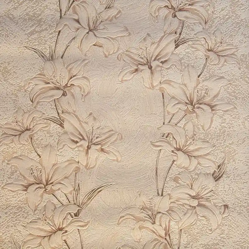 Livrare expres Tapet floral, crem, bej, dormitor, living, lavabil, Vomax, 1517-61