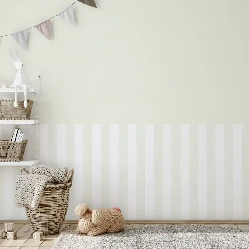 Livrare expres Tapet Marburg cu dungi alb, verde, Kids Walls 82262