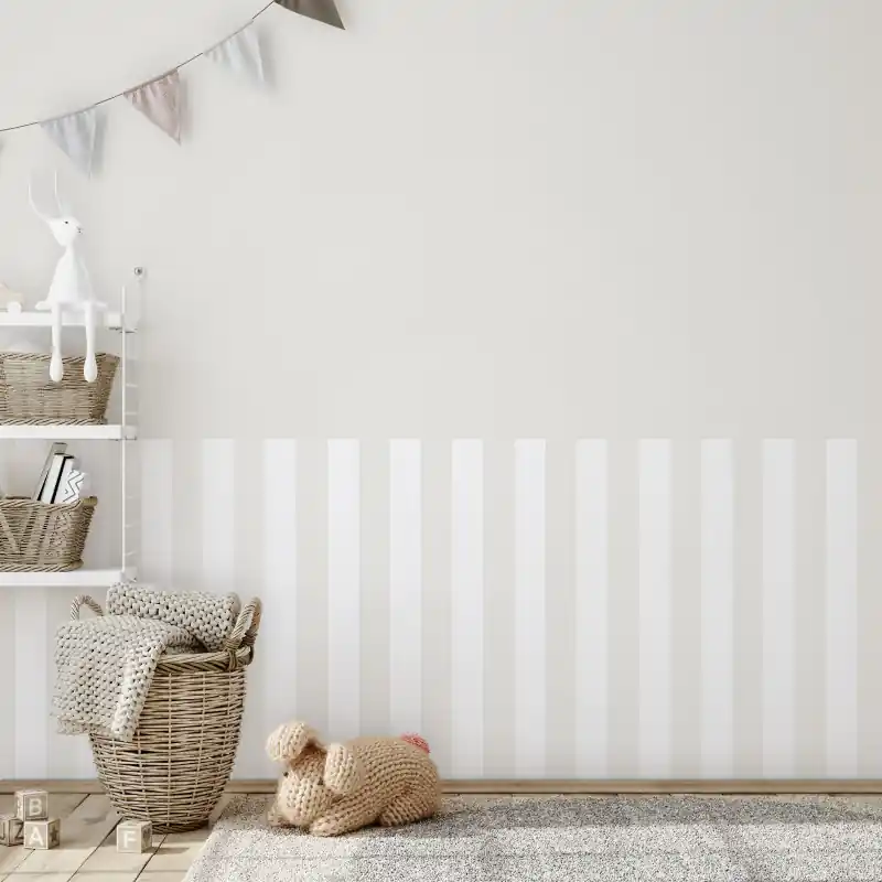 Tapet Marburg cu dungi alb, gri, Kids Walls 82258 Chilipir