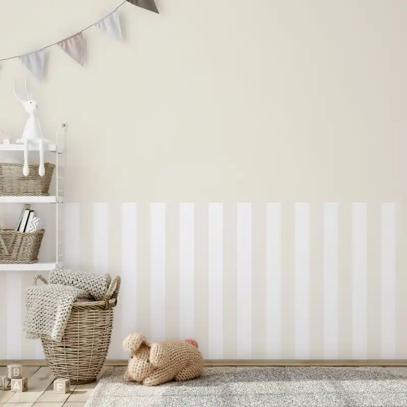 Reduceri Tapet Marburg cu dungi bej crem, Kids Walls 82260