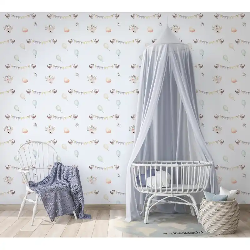 Ultima șansă Tapet camera copii, cu baloane si animale, Kids Walls 45892 Marburg