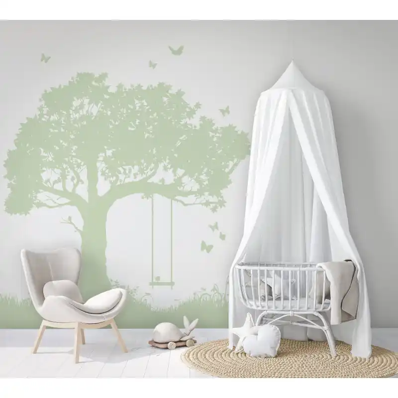 Ofertă de sezon Tapet camera copii, copac cu leagan Kids Walls 45879 Marburg