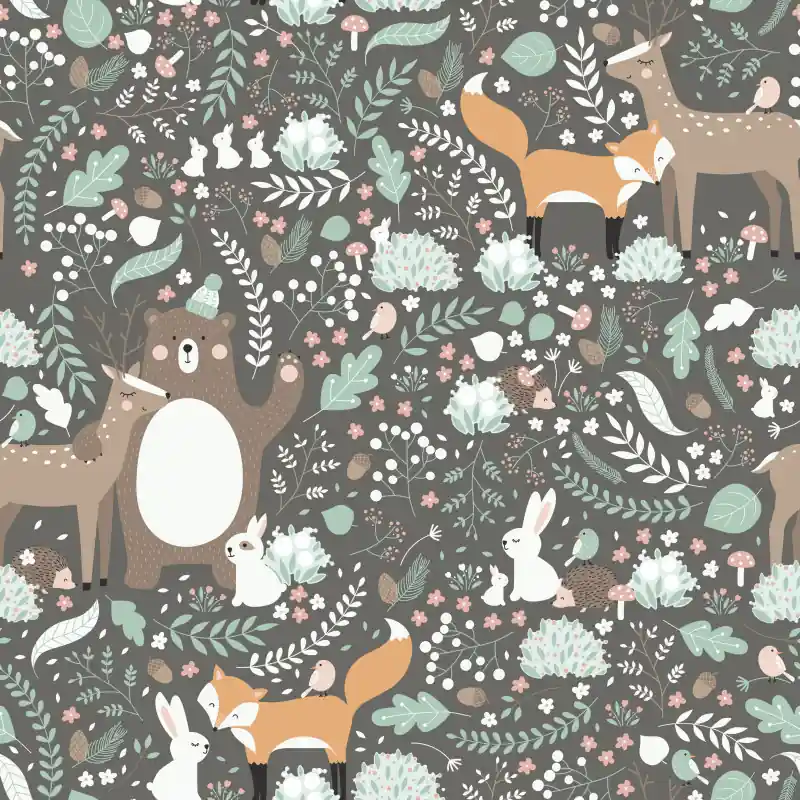 Tapet camera copii, cu animale, Kids Walls 45870 Marburg Promoție