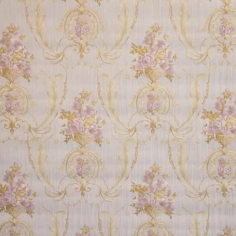 Tapet clasic, floral, gri, auriu, mov, elegant, Royal, 87545 Expediere rapidă