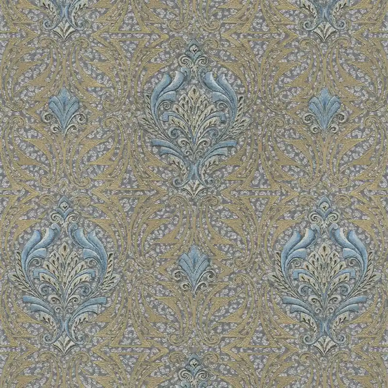 Comandă acum Tapet lux, gri, argintiu, albastru, living, dormitor, Roberto Cavalli 8, RC19009