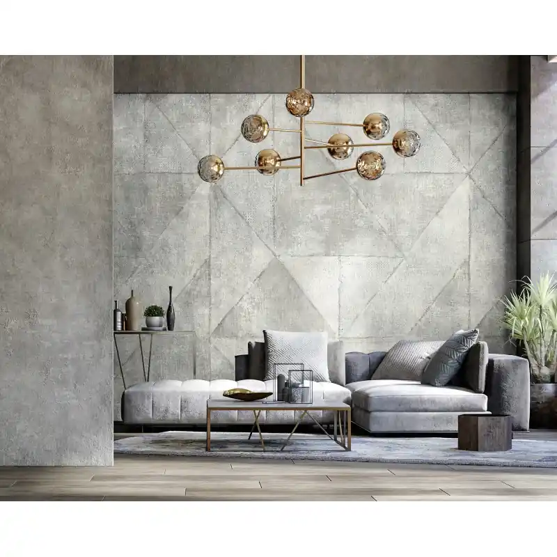 Tapet Marburg model romburi din beton, gri, Profi Smart Art Gallery 46912 Lichidare de stoc