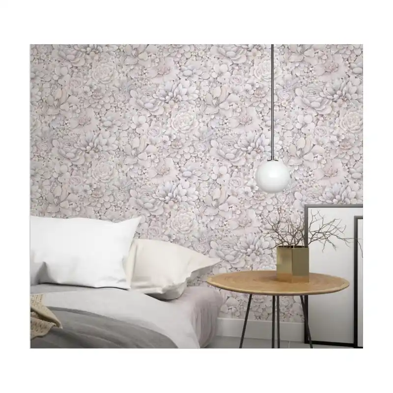 Preț promoțional Tapet floral, extralavabil, roz, crem, Marburg Botanica, 33954