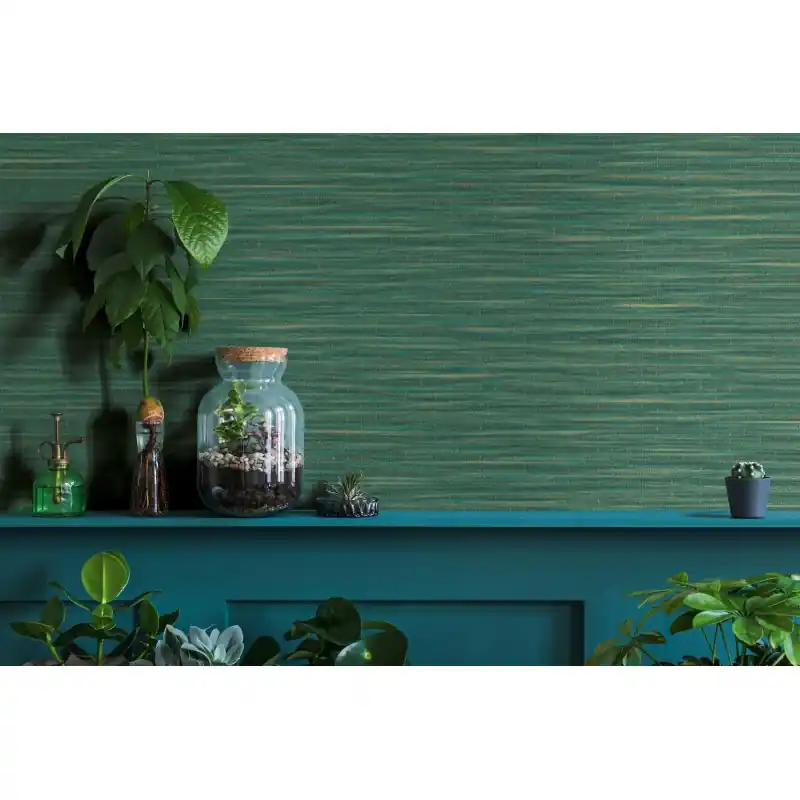 Bestseller Tapet decorativ, imitatie, rogojina, extralavabil, verde, Marburg Botanica, 33317