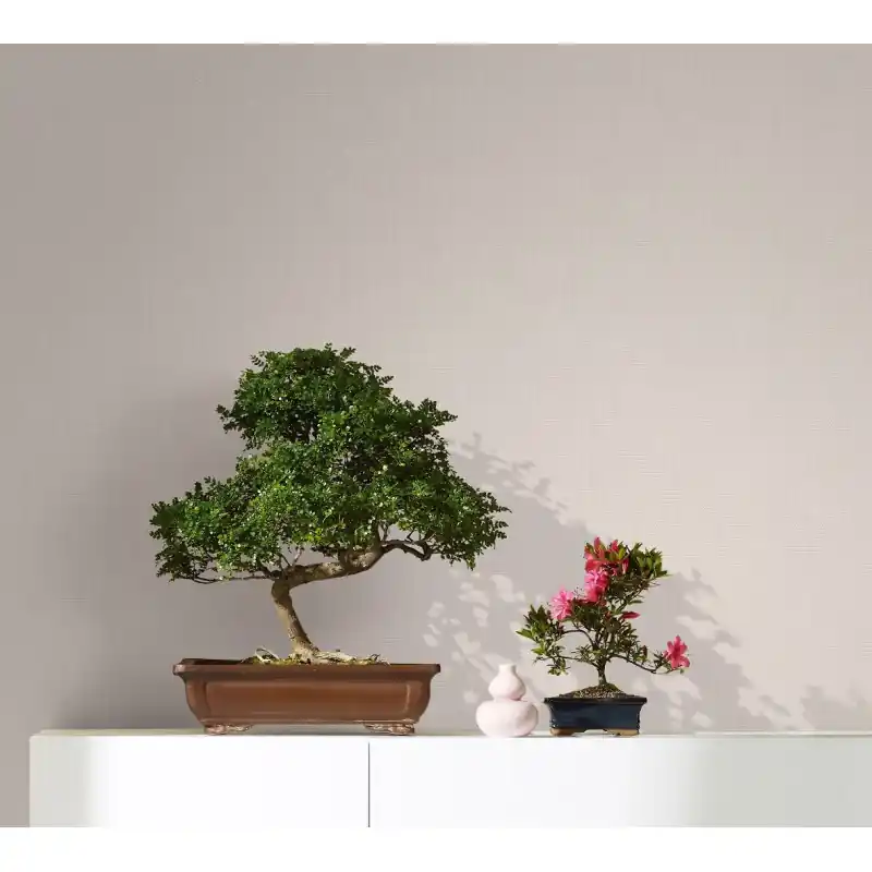 Tapet decorativ, imitatie, panza, extralavabil, crem, Marburg Botanica, 33328 Livrare expres