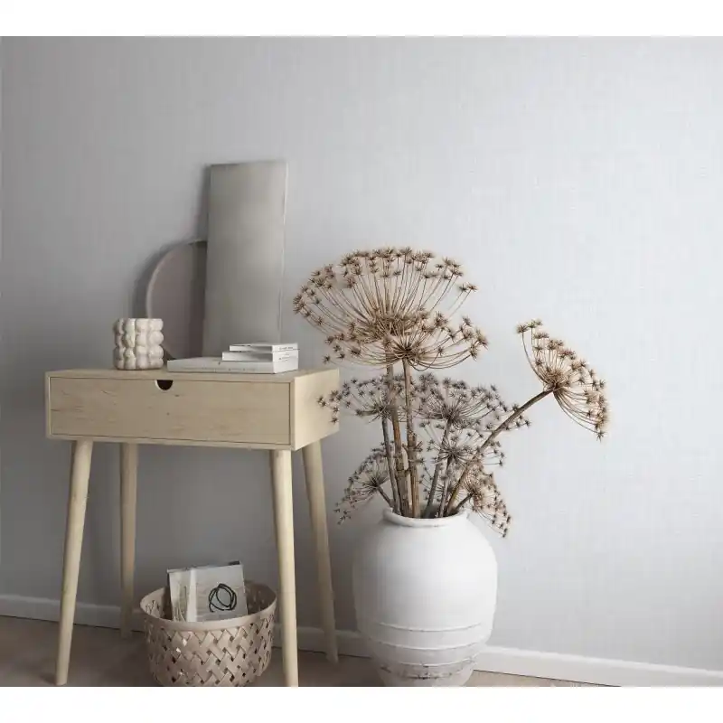 Tapet decorativ, imitatie, panza, extralavabil, argintiu, Marburg Botanica, 33324 Doar azi