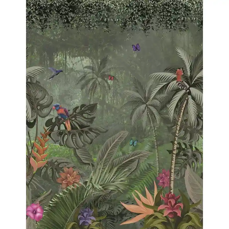 Chilipir Tapet Marburg decorativ, tropical, verde, living, hol, baie, Profi Smart Art Easy, 47201
