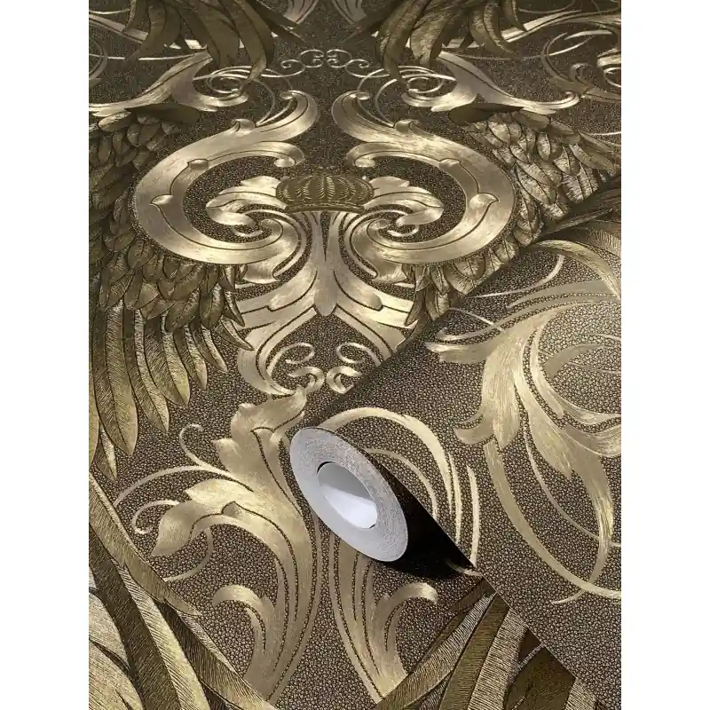 Ofertă specială Tapet lux, Marburg abstract, auriu, dormitor, living, 175 Jubilaums, 52540