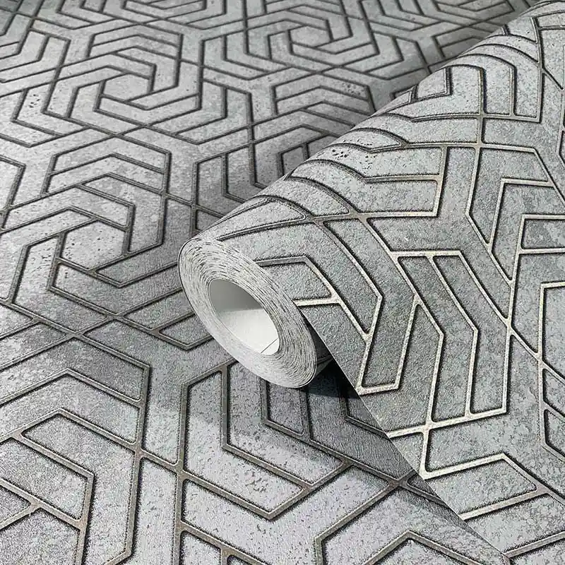 Mai ieftin Tapet decorativ, Marburg geometric, gri, auriu, living, hol, Urban Spaces, 32610