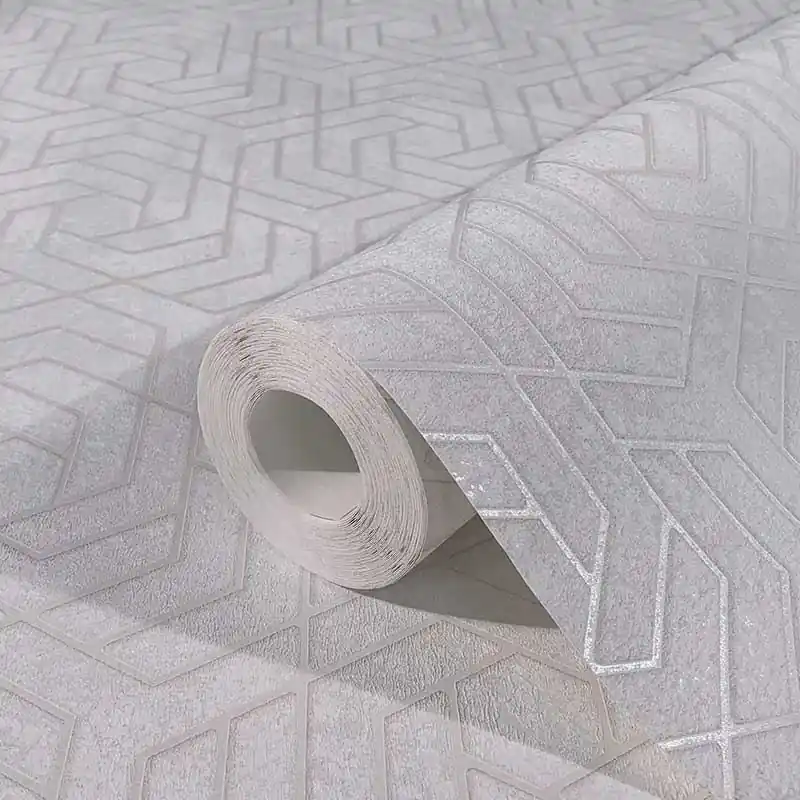 Preț mic Tapet decorativ, Marburg geometric, gri, argintiu, living, hol, Urban Spaces, 32606