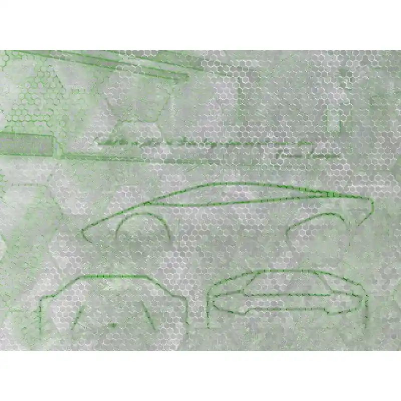 Tapet lux, tip panel, verde, living, tineret, modern, Lamborghini II, Z90058 Preț redus