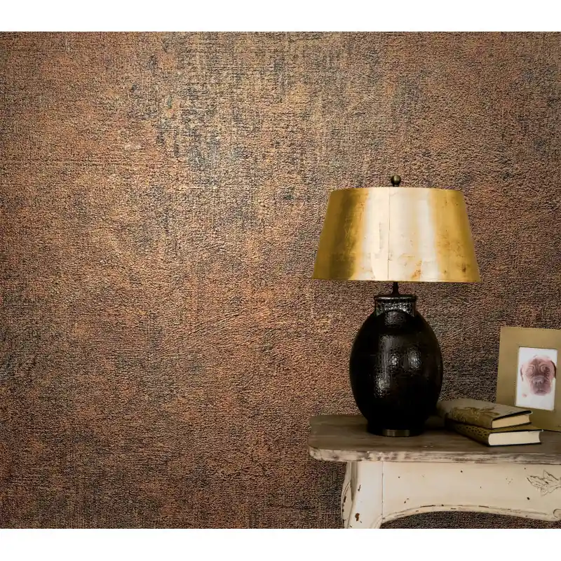 Reduceri Tapet decorativ, Marburg simplu, ruginiu, negru, birou, baie, hol, Vintage Deluxe 32829