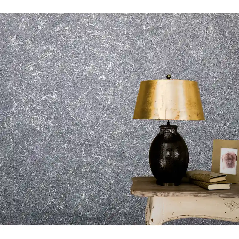 Super ofertă Tapet decorativ, Marburg imitatie beton, gri, argintiu, birou, restaurant, baie, Vintage Deluxe 32816