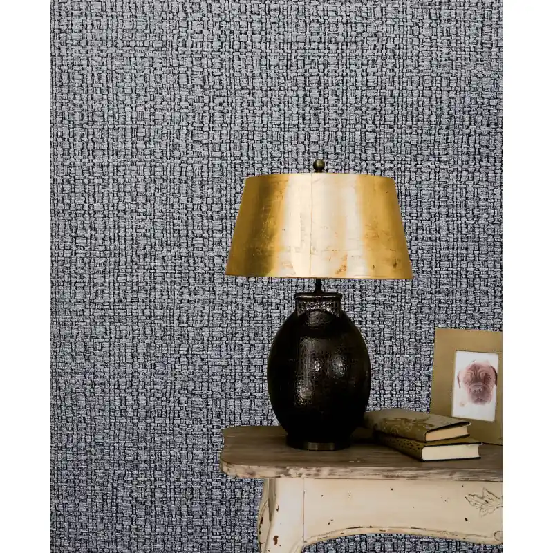 Tapet decorativ, Marburg textura de sac, gri, argintiu, birou, baie, living, hol, Vintage Deluxe 32808 Lichidare de stoc