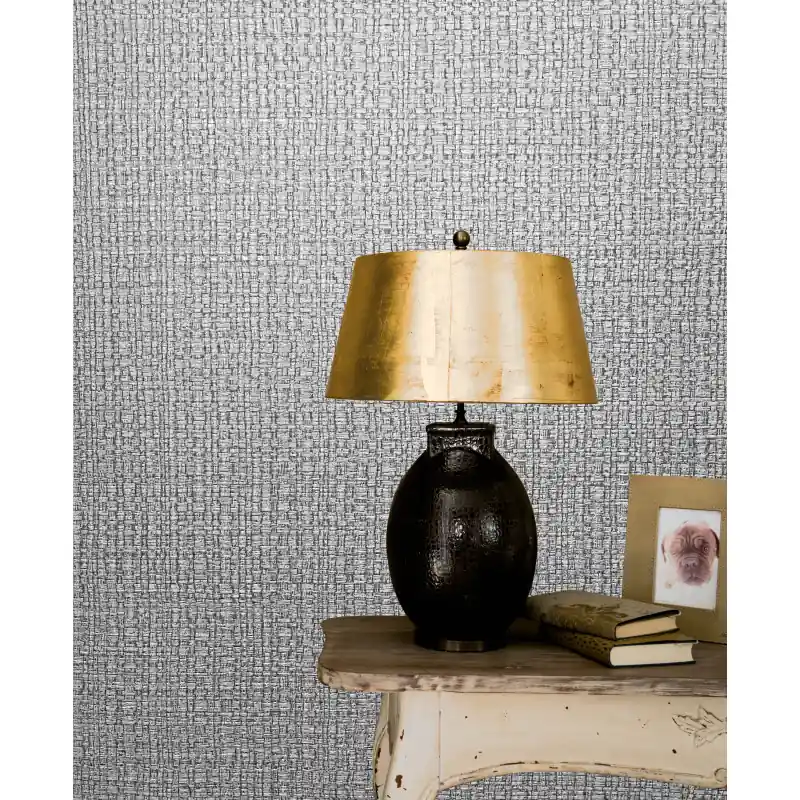 Tapet decorativ,Marburg textura de sac, gri, argintiu, Vintage Deluxe 32806 Disponibil imediat