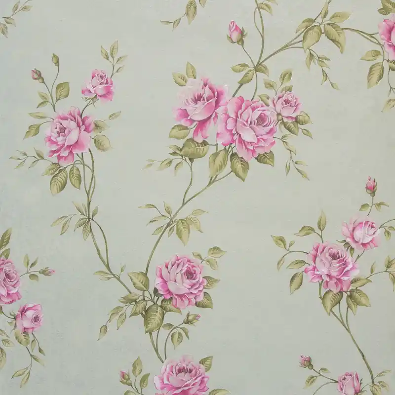 Tapet tineret, floral, verde, roz, living, dormitor, hol, bucatarie, 37226-4 Ofertă exclusivă