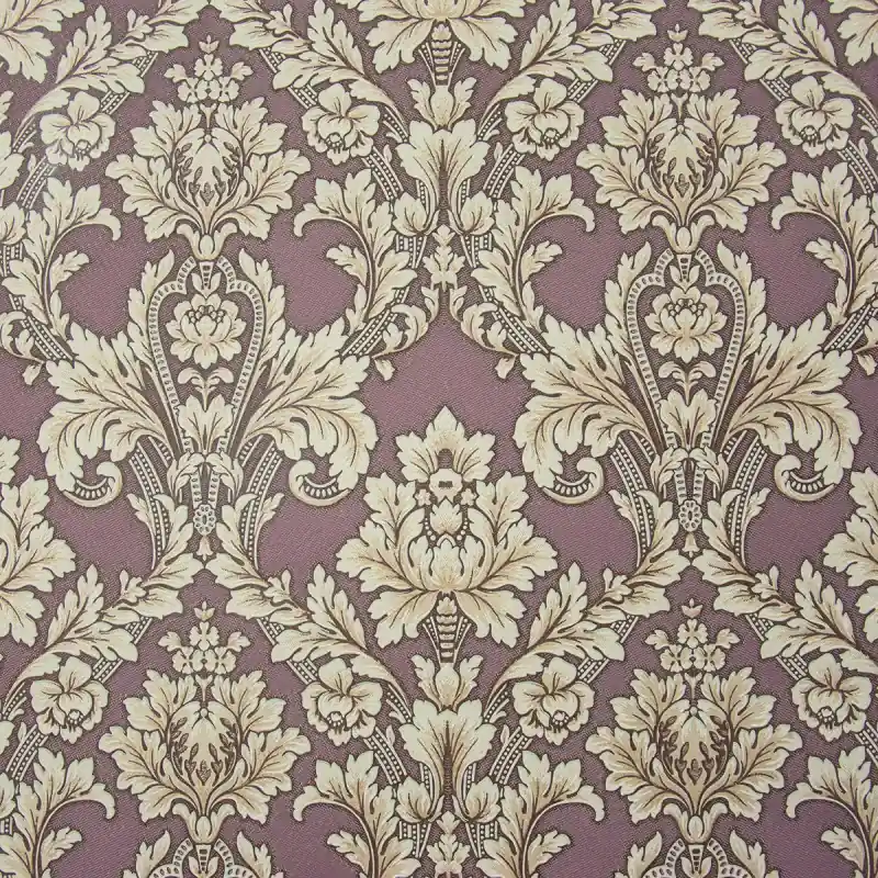 Tapet clasic baroc, mov, alb, lavabil, spuma, PL51017-52 Reducere